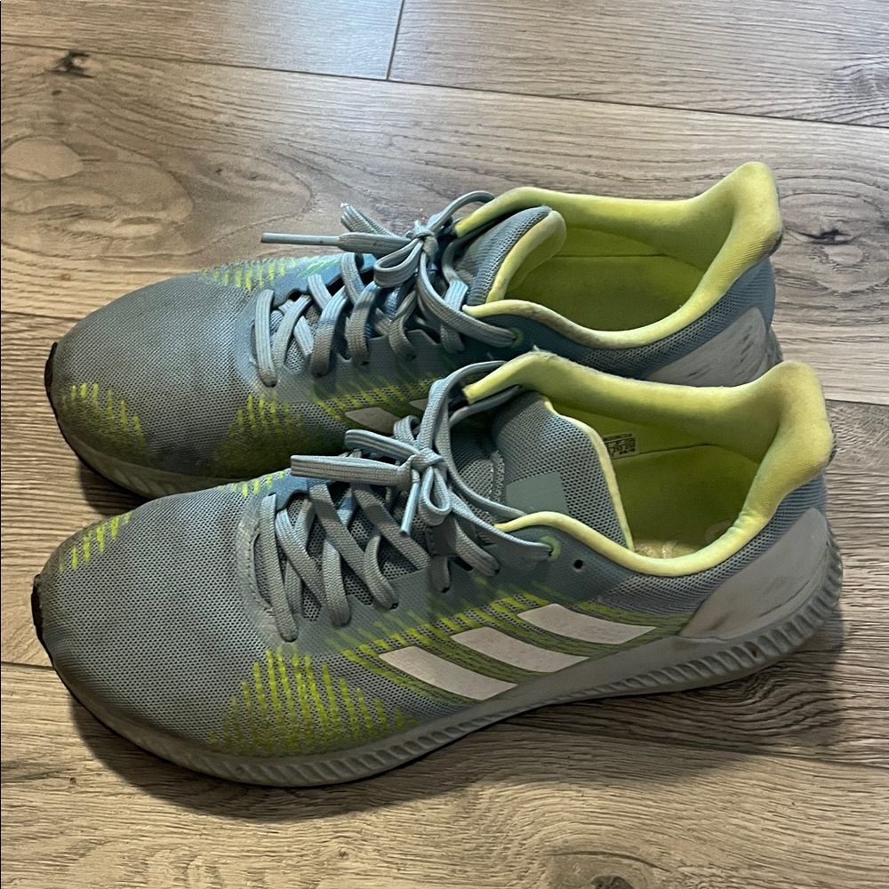 Adidas Womens Blue and Green Athletic Shoes